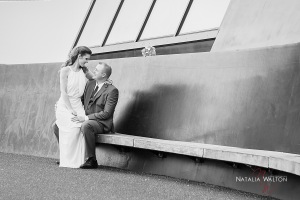 wedding couple, town, bridge, natalia walton photography
